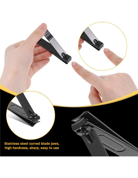 Cortauñas Grande y Pequeño FdcZeyxior Acero Inoxidable