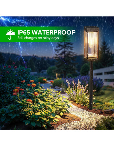 Luces Solares de Camino ELECLINK, Paquete de 6, 15 Horas