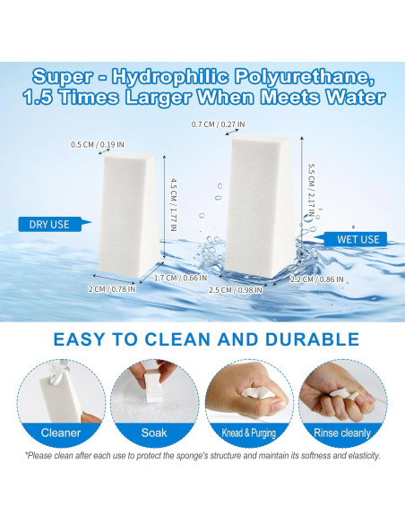 120 Esponjas de Maquillaje Triángulo LILAC - Desechables Blancas