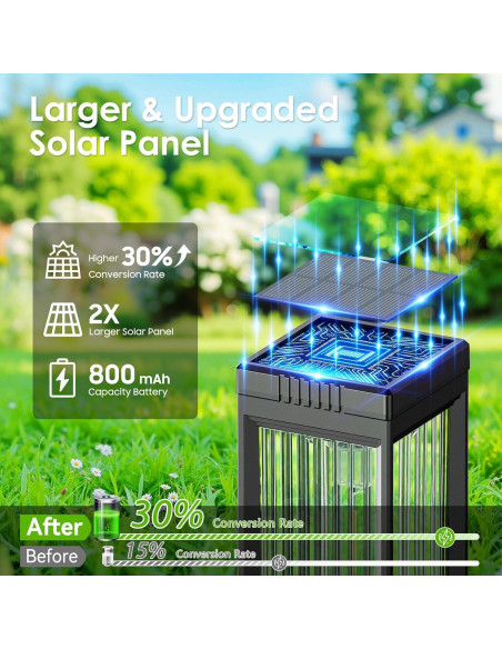 Luces Solares de Camino ELECLINK, Paquete de 6, 15 Horas