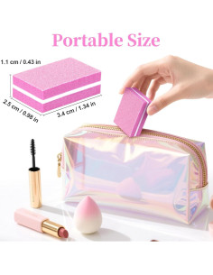 Bloque de Pulido de Uñas 100 Pcs RAQEHO Kit Completo 2