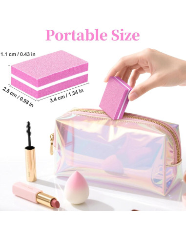 Bloque de Pulido de Uñas 100 Pcs RAQEHO Kit Completo