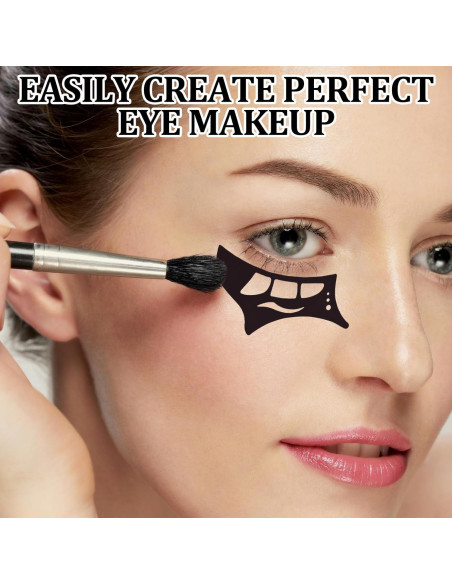 Plantilla de Sombra de Ojos 3 Pcs Panthra con Pincel - Silicona