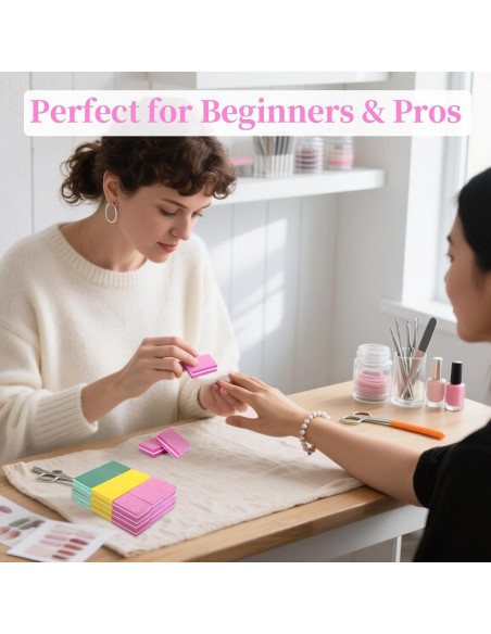 Bloque de Pulido de Uñas 100 Pcs RAQEHO Kit Completo