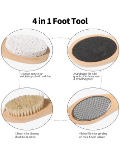Piedra Pómez 4 en 1 Beomeen para Cuidado de Pies 2