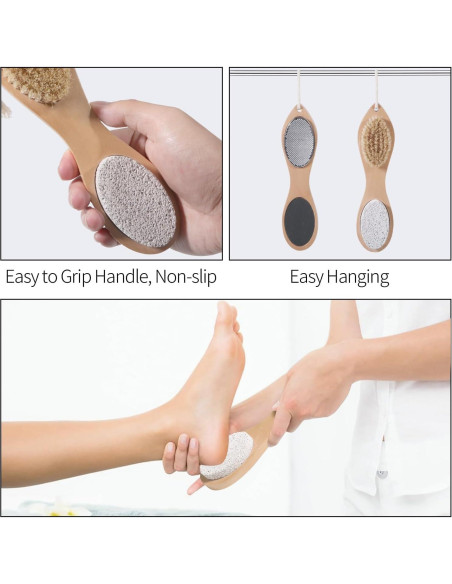 Piedra Pómez 4 en 1 Beomeen para Cuidado de Pies