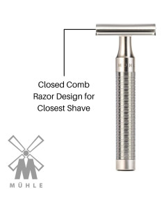 Maquinilla de Afeitar MÜHLE ROCCA R94 Doble Filo Acero Inoxidable 2