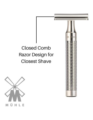 Maquinilla de Afeitar MÜHLE ROCCA R94 Doble Filo Acero Inoxidable