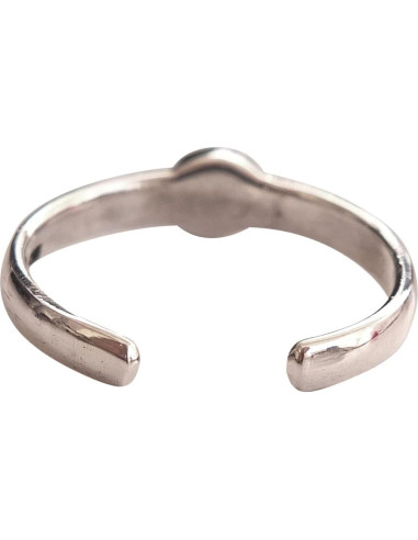 Anillo ajustable de plata esterlina 925 con turquesa 3mm MiYa