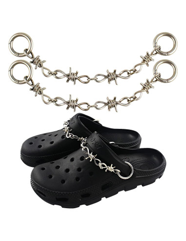 Cadenas de Metal para Zapatos VIQWYIC 62 cm Estilo Punk
