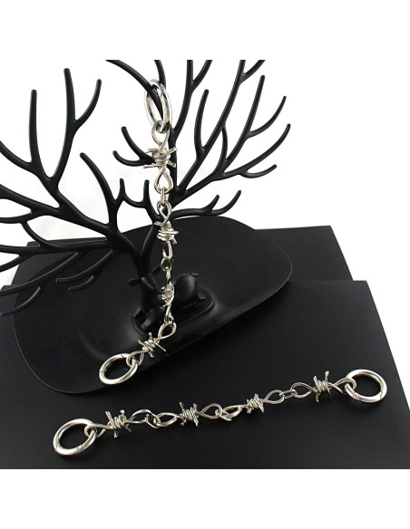 Cadenas de Metal para Zapatos VIQWYIC 62 cm Estilo Punk