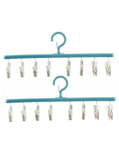 Estante de Secado de Ropa Gofidin 2 Piezas con Clips