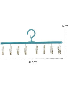 Estante de Secado de Ropa Gofidin 2 Piezas con Clips 2