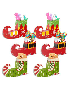 Cajas de Regalo de Navidad Tioncy 6 Pcs en Forma de Bota