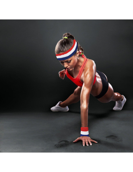 Conjunto de Bandas de Sudor Bememo 12 Pcs para Deportes