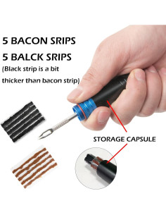 Kit de Reparación Neumáticos Tubeless RRK con Jeringa y Herramientas 2