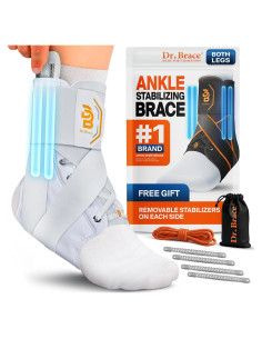 Férula Transpirable para Tobillo Dr. Brace Mediana Blanca