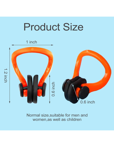 Clip de Nariz KYLELOVE para Natación y Buceo - 10 Paquetes