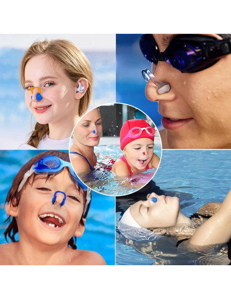 Clip de Nariz KYLELOVE para Natación y Buceo - 10 Paquetes