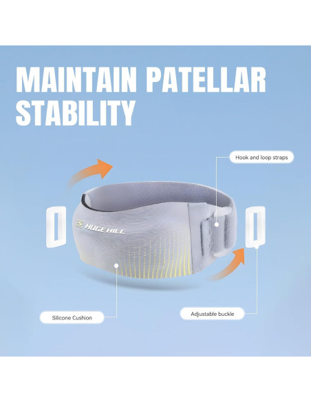2-Pack Rodilleras Estabilizadoras HUGE HILL con Compresión