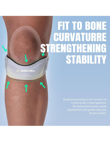 2-Pack Rodilleras Estabilizadoras HUGE HILL con Compresión