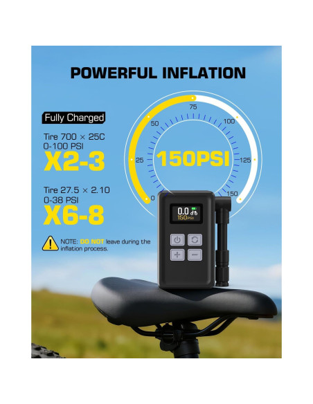 Mini Bomba de Aire Eléctrica iTwano WK-BL01 150 PSI