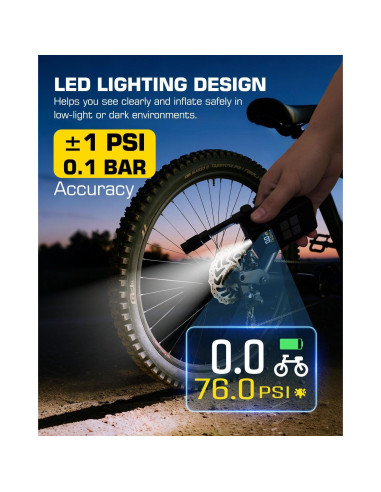 Mini Bomba de Aire Eléctrica iTwano WK-BL01 150 PSI