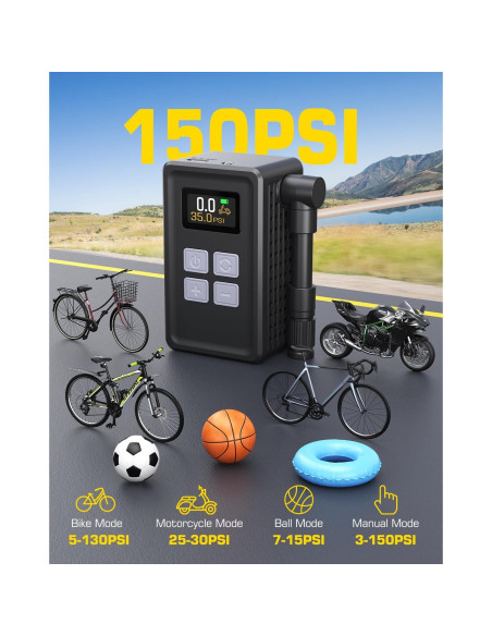 Mini Bomba de Aire Eléctrica iTwano WK-BL01 150 PSI