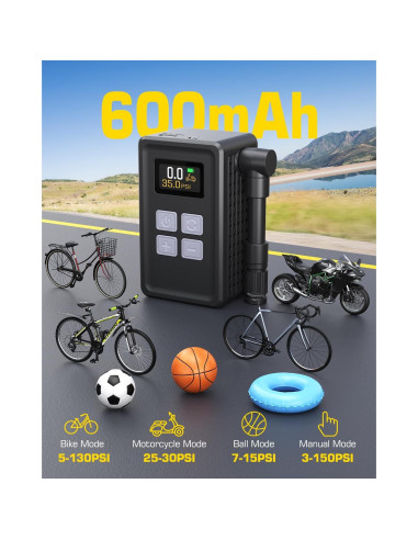 Mini Bomba de Aire Eléctrica iTwano WK-BL01 150 PSI