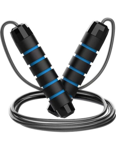Cuerda de Saltar Genérico 2.79m con Mangos de Espuma para Fitness