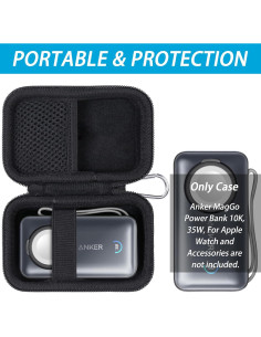 Funda Dura Khanka para Power Bank Anker MagGo 10000mAh Negro 2