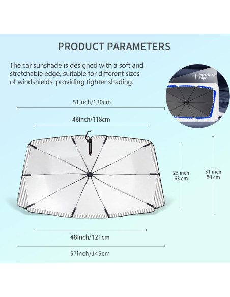 Sombrilla para Parabrisas Rain Cats Rosa Plegable 71x101cm