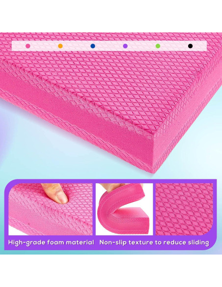 6 Almohadillas de Equilibrio Antideslizantes Hanaive 30x20 cm