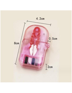 Kit de Costura Mini ASEANAO Morado - Herramientas Portátiles 2