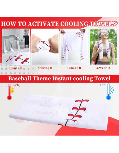 Paquete de 12 Toallas de Enfriamiento Sel Natural 101.6x30.5cm