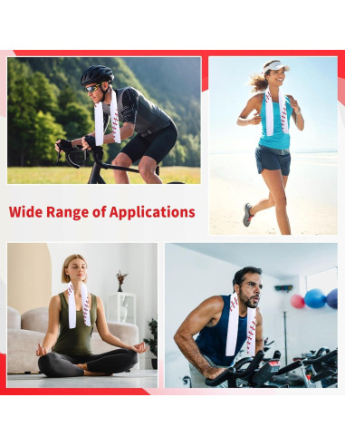 Paquete de 12 Toallas de Enfriamiento Sel Natural 101.6x30.5cm