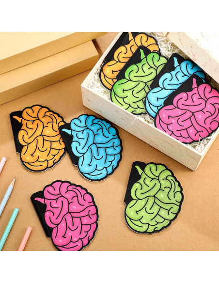 Juego de 24 Blocs de Notas en Forma de Cerebro AmazingSpark