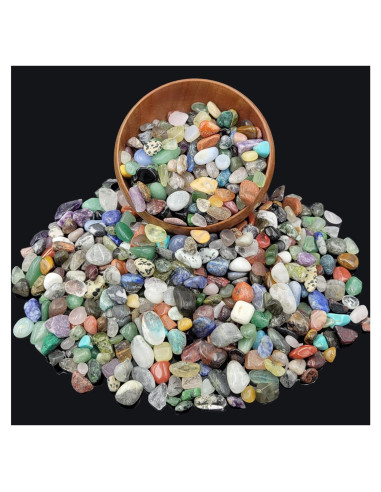 Kit de 60 Piedras Preciosas y Cristales Pulidos 1kg - SeeuFun