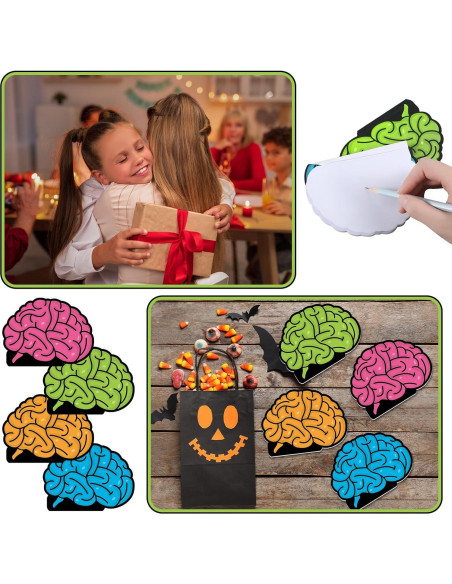 Juego de 24 Blocs de Notas en Forma de Cerebro AmazingSpark