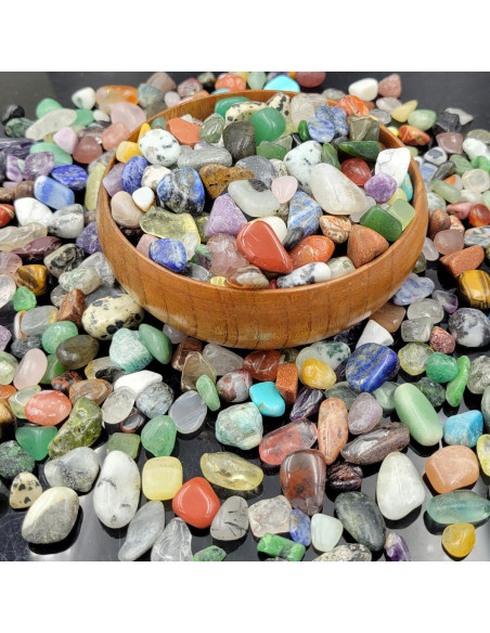 Kit de 60 Piedras Preciosas y Cristales Pulidos 1kg - SeeuFun