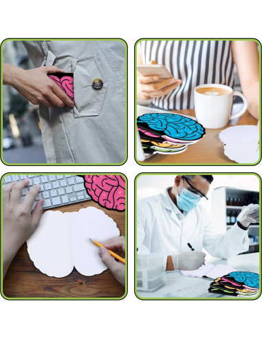 Juego de 24 Blocs de Notas en Forma de Cerebro AmazingSpark