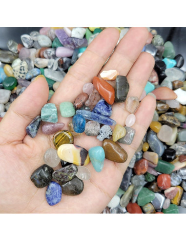 Kit de 60 Piedras Preciosas y Cristales Pulidos 1kg - SeeuFun