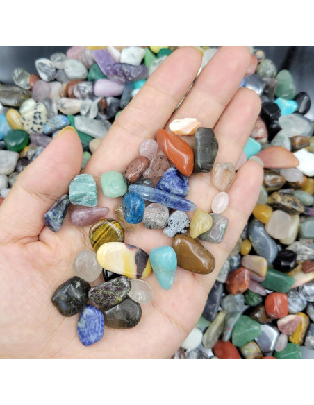 Kit de 60 Piedras Preciosas y Cristales Pulidos 1kg - SeeuFun