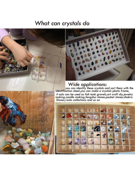 Kit de 60 Piedras Preciosas y Cristales Pulidos 1kg - SeeuFun