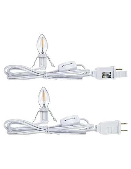 Kit de Lámpara LED Hiboom con 2 Bombillas y Cordón 1.83m