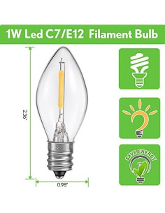 Kit de Lámpara LED Hiboom con 2 Bombillas y Cordón 1.83m 2