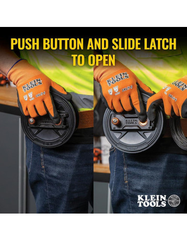 Carrete de Alambre de Atar Klein Tools 27500, Cierre Rápido, Aluminio Ligero