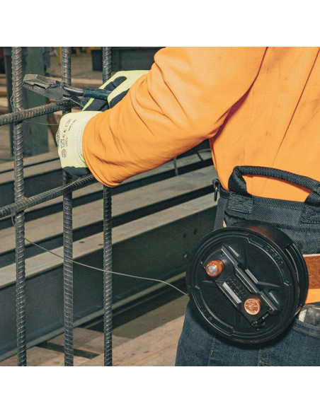 Carrete de Alambre de Atar Klein Tools 27500, Cierre Rápido, Aluminio Ligero