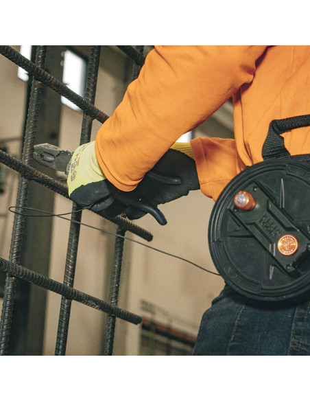 Carrete de Alambre de Atar Klein Tools 27500, Cierre Rápido, Aluminio Ligero