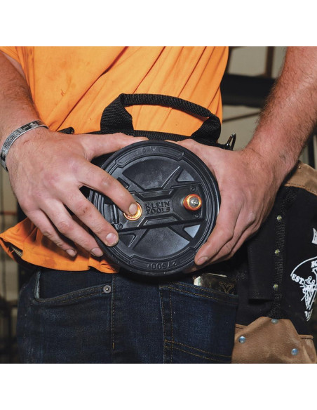 Carrete de Alambre de Atar Klein Tools 27500, Cierre Rápido, Aluminio Ligero